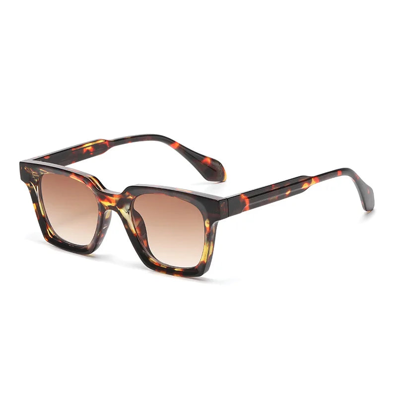 JNPCXI New Square Double Color Sunglasses Women Fashion Shades UV400 Men Trending Sun Glasses