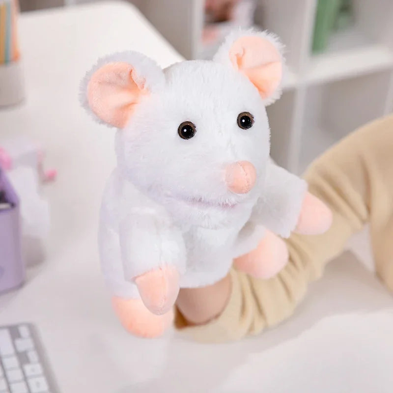 30 Styles Stuffed Plush Animals Toys Hand Finger Story Puppet Cute Dolls Educational Babys Duck Lamb Cow Dog Horse Children Gift