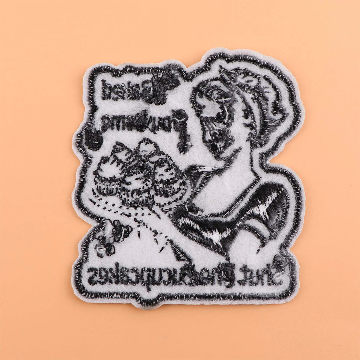 Cake Embroidery Patch Funny Quotes Iron On Patches For Clothing Thermoadhesive Patches On Clothes DIY Sew Badges