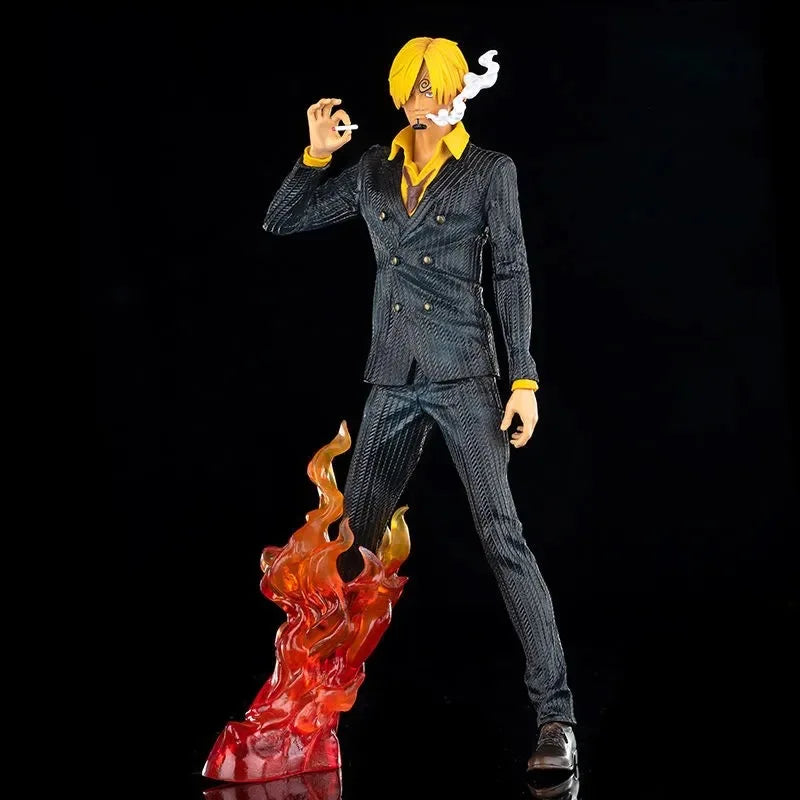 12.6" One Piece Anime Sanji Action Figure Vinsmoke Sanji Figma PVC Model Statue