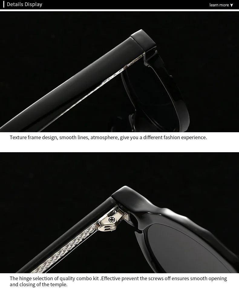 JNPCXI New Fashion Acetate Round Rivets Men Punk Sunglasses Wine Red Shades UV400 Retro Women Trending Sun Glasses