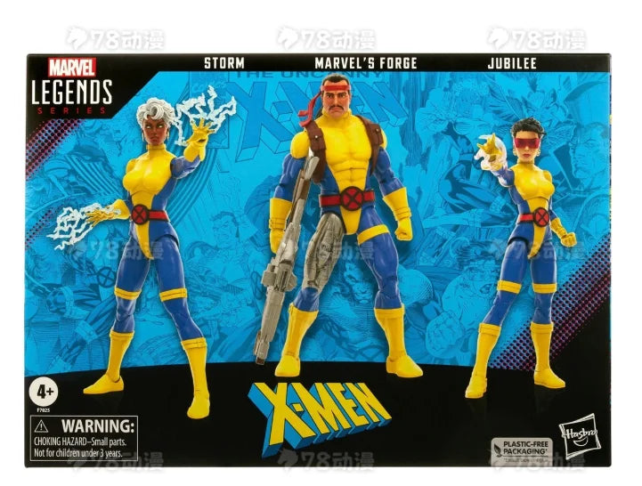 Original Hasbro Marvel Legends Series Marvel’s Forge/Storm/Jubilee Anime Figure Collection Toy Model