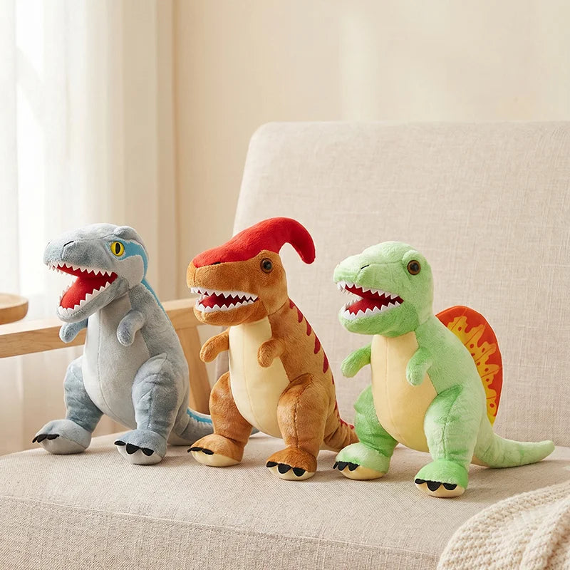 Jurassic Dinosaur Plush Toys T-Rex Velociraptor Ankylosaurus Stuffed Animals Soft Dinosaur Dolls Boy Gift Stuffed Dino Plushie