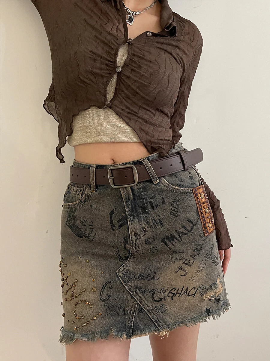 Belt Women's 2024 New Summer Decorative Jeans Student Coffee Versatile Wide Belt Design Feel Belt Black