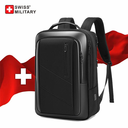 SWISS MILITARY Travel Multifunction Bag USB Charging Waterproof Laptop Backpack