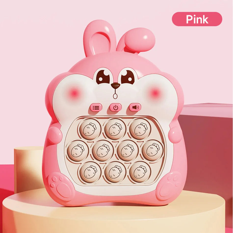 Pop Quick Push Bubbles Game Machine Kids Cartoon Fun Whac-A-Mole Squeezing Toys