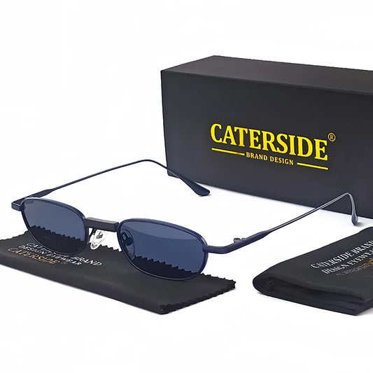 CATERSIDE Retro Polarized Sunglasses Men Small Frame TAC Lenses Punk Sun Glasses Women Fishing Outdoor Party Glasses Summer