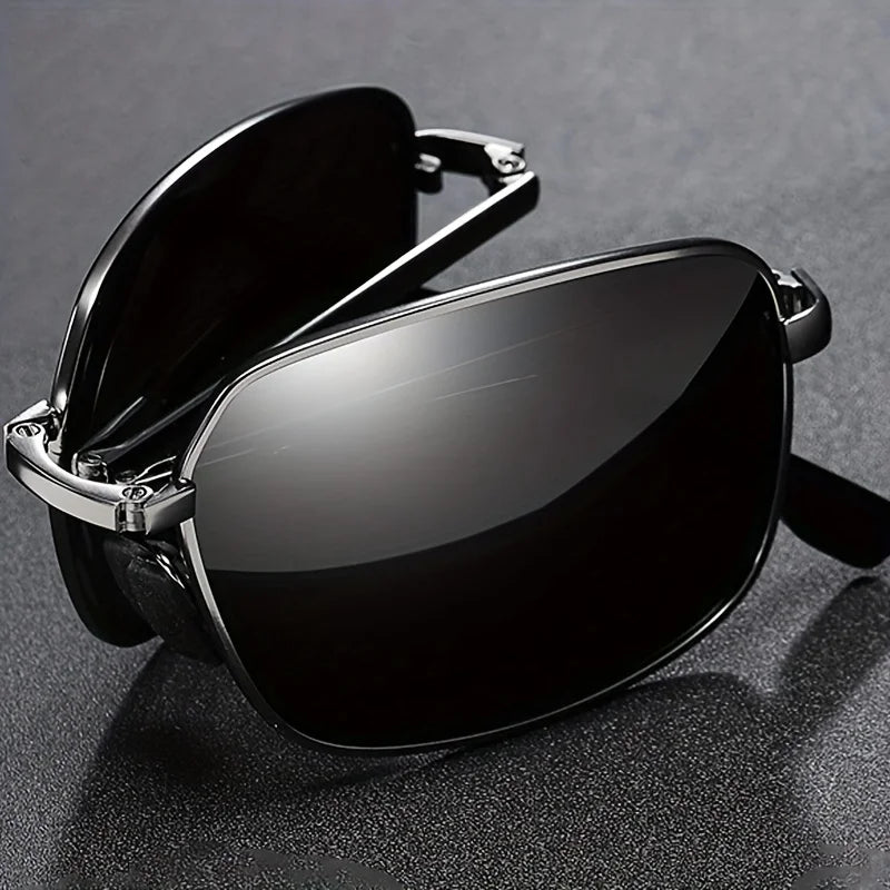 Men's New Metal Folding Fashion Glasses High-end Decorative Glasses Women's Fashion Glasses