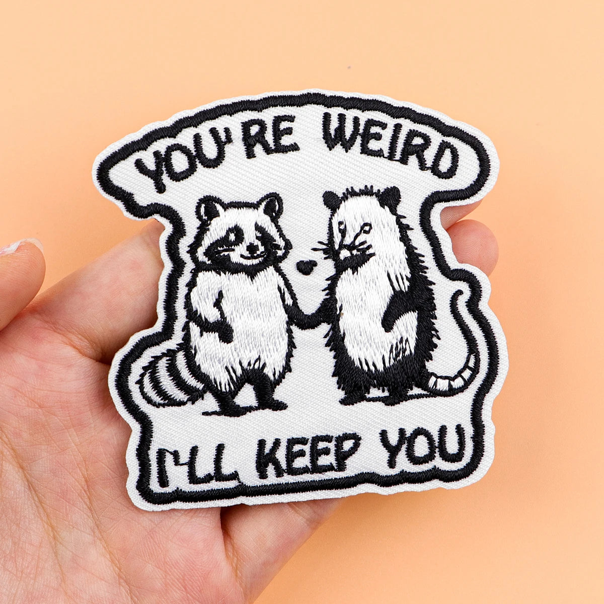 Raccoons & Opossums Iron On Patch Cartoon Patch For Clothing Embroidered Patch Garment Apparel Accessories Sewing Stickers