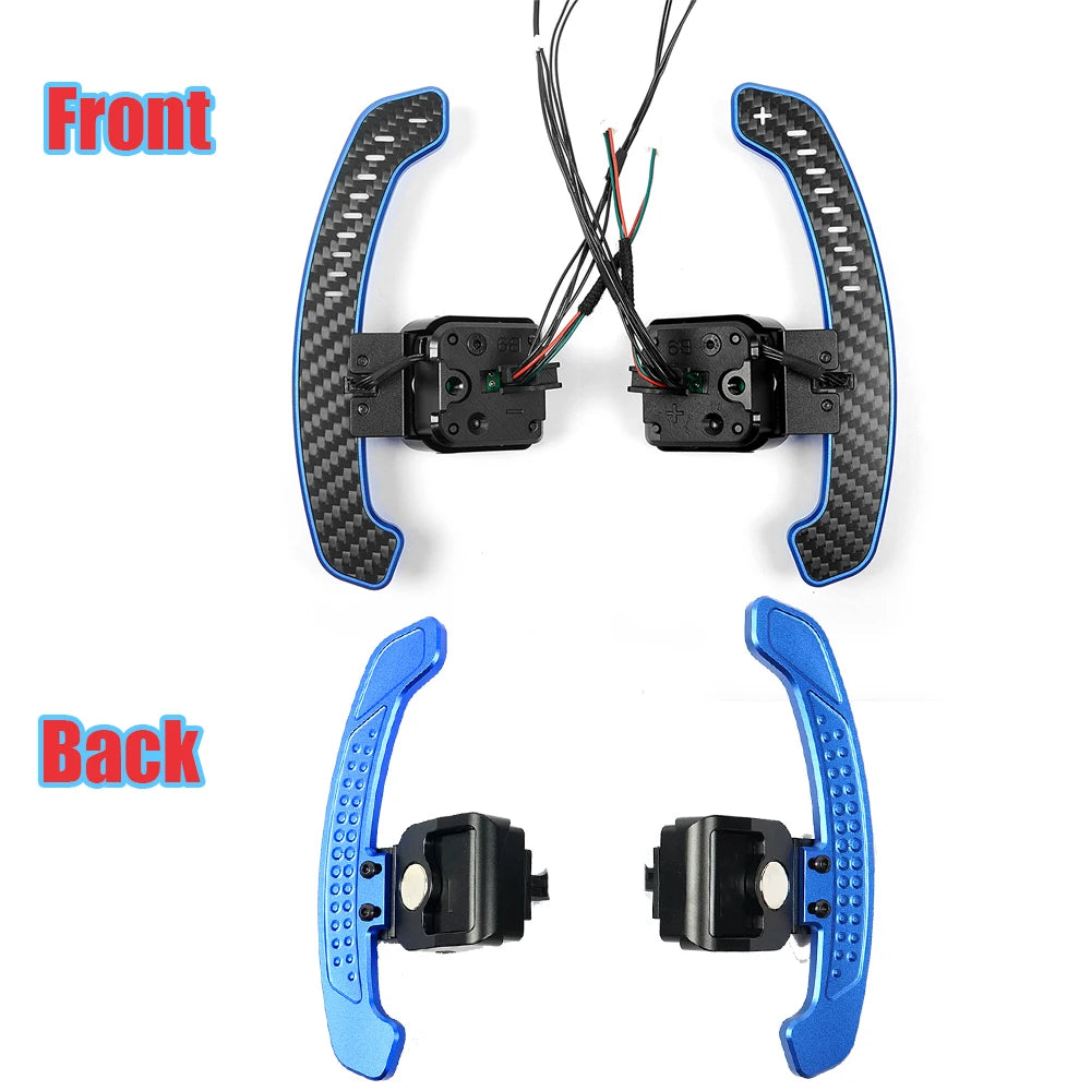 2026 LED Magnetic Paddle Shifters Carbon Fiber For Audi A1 A3 A5 A8 Q2 Q3 Q4 Q5 Q7 Q8 S1 S2 S3 S4 S5 SQ5 RS3 RS4 RS5 RSQ5