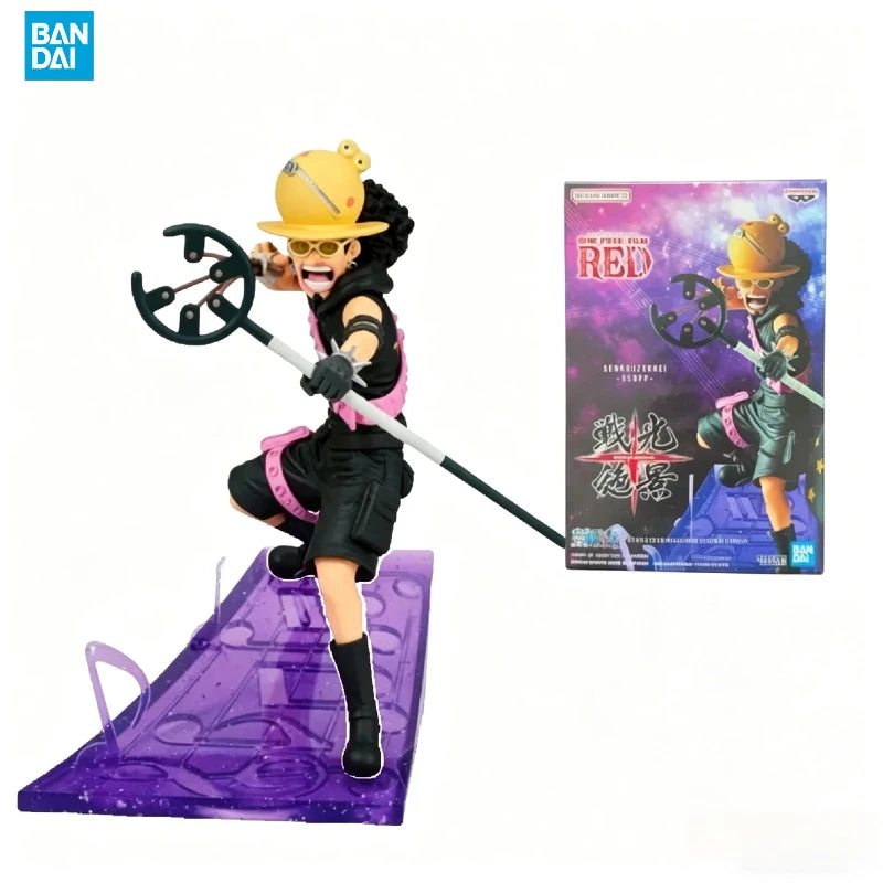 【IN STOCK】Original Banpresto Senkouzekkei One Piece Film Red Usopp 12cm Figure PVC Collectible Model Toy Gift
