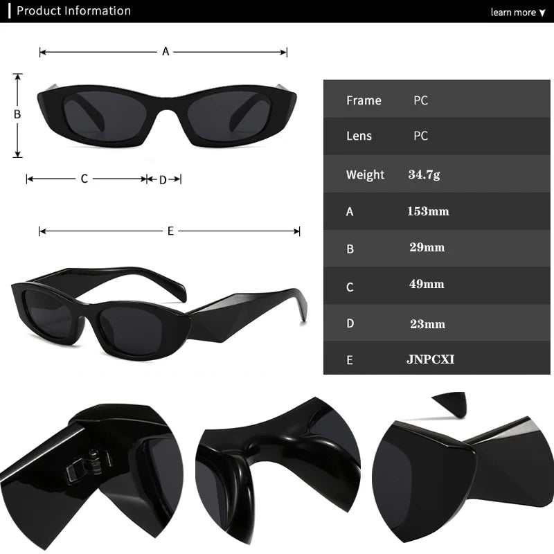 JNPCXI New Ins Popular Fashion Polygon Cat Eye Women Sunglasses Vintage Brand Designer Green Yellow Men Sun Glasses Shades UV400