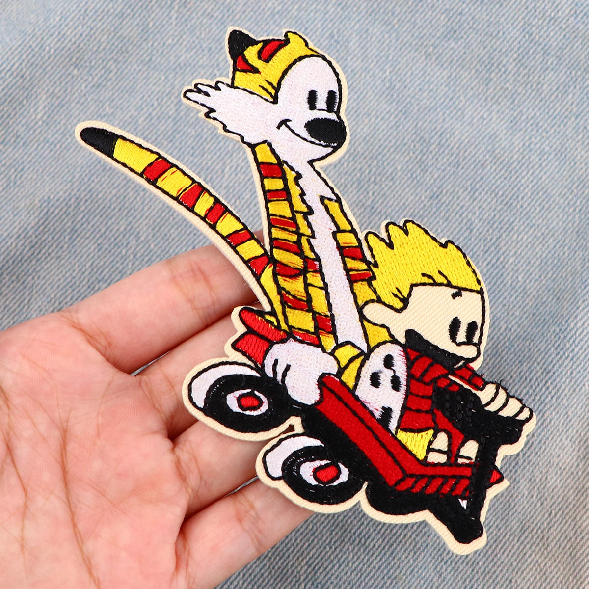Cute Tiger Embroidery Patches For Clothing Patches For Clothes Cartoon Animal DIY Iron on Patch On Clothes Stickers