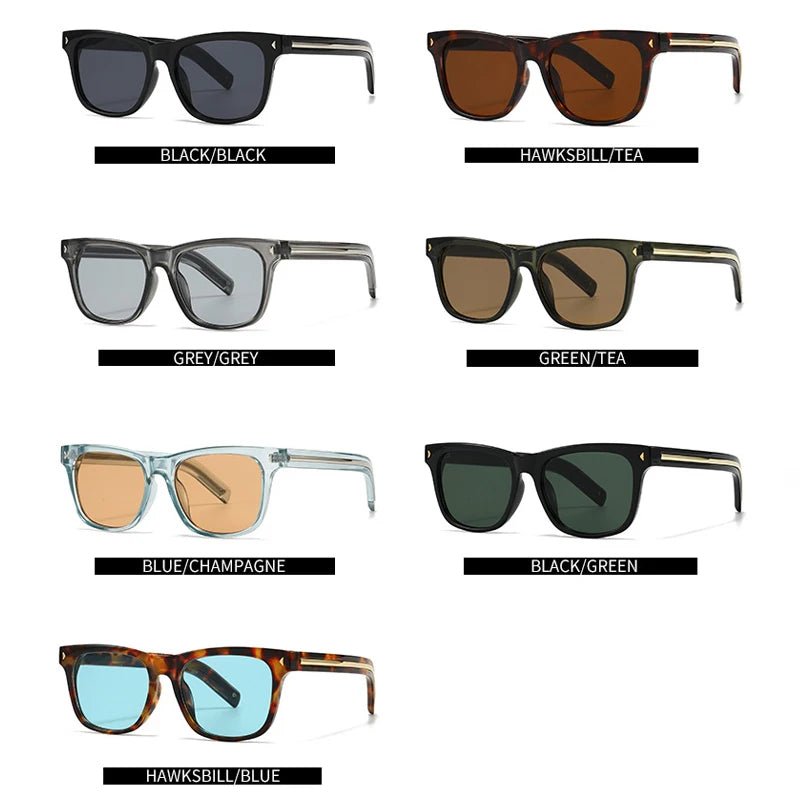 JNPCXI New Ins Popular Fashion Square Women Men Sunglasses Shades UV400