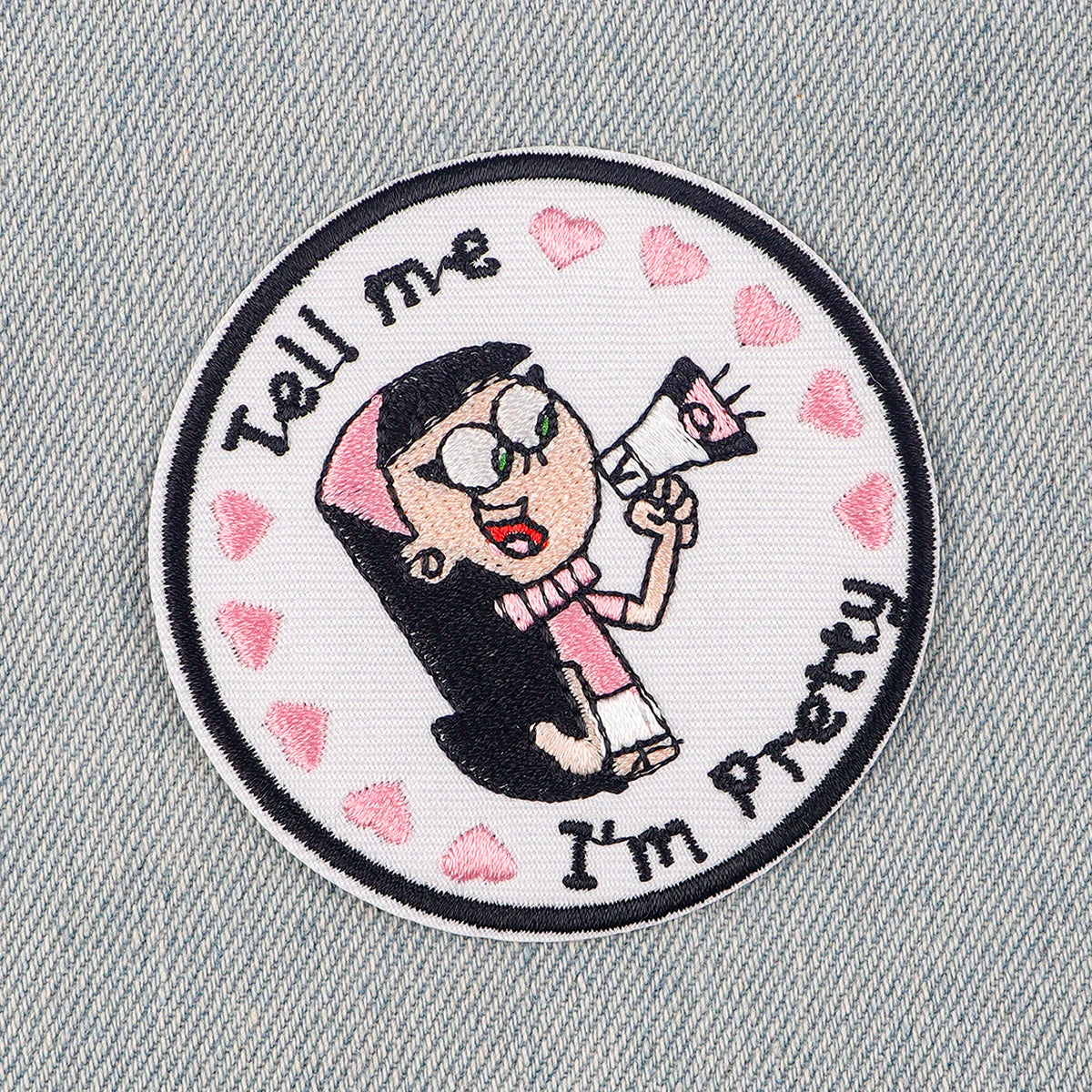 Pretty Girl Patch Cartoon Embroidered Patches For Clothes DIY Iron On Patches For Clothing Patches On Clothes Sew