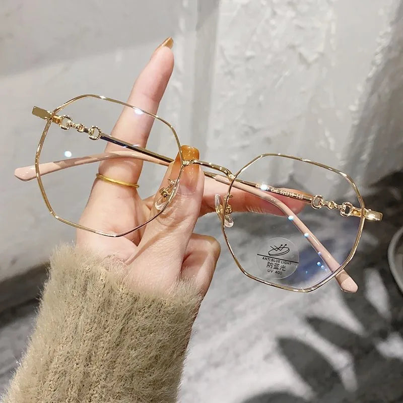 Anti Blue Light Blocking Glasses Clear Anti Radiation Glasses Replaceable Lens for Women/Men
