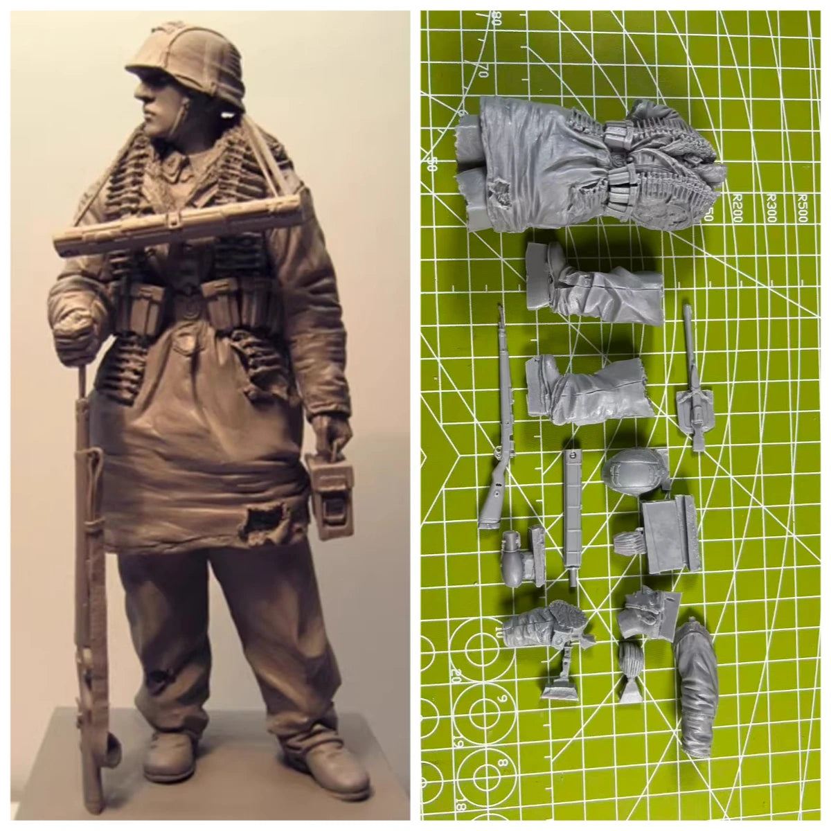 1: 16 Casting Resin Model Grey Kit Kharkiv Soldier 1-Person Model Requires Assembly Unpainted