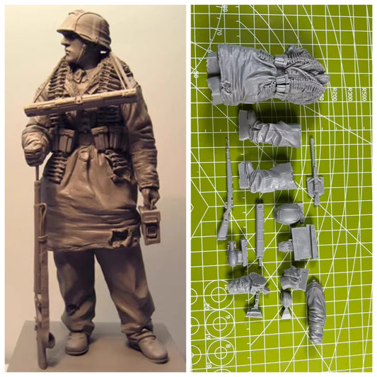 1: 16 Casting Resin Model Grey Kit Kharkiv Soldier 1-Person Model Requires Assembly Unpainted