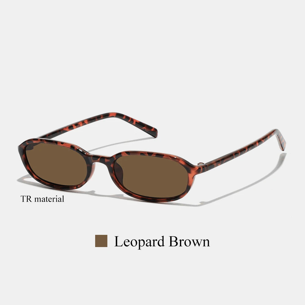 Ruiao 2026 Small Oval Sunglasses Women Y2K Retro TR Ultra Light Vintage Designer Style UV400 Fashion Punk Outdoor Shades