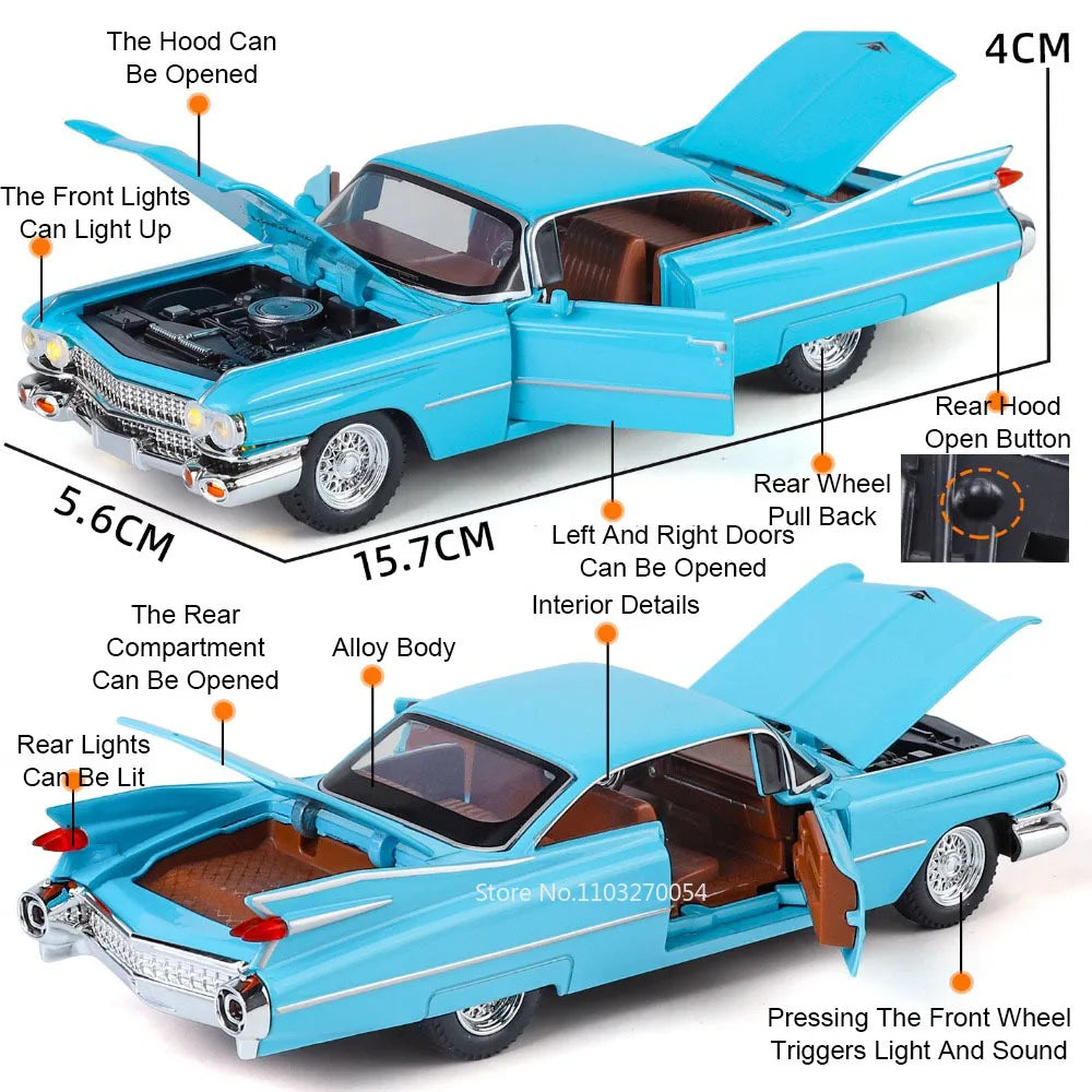 1:32 Eldorado BYD U9 Alloy Sports Car Model Ornament Toy Sound Light Pull Back Doors Opened Miniature Vehcie Boy Collection Gift