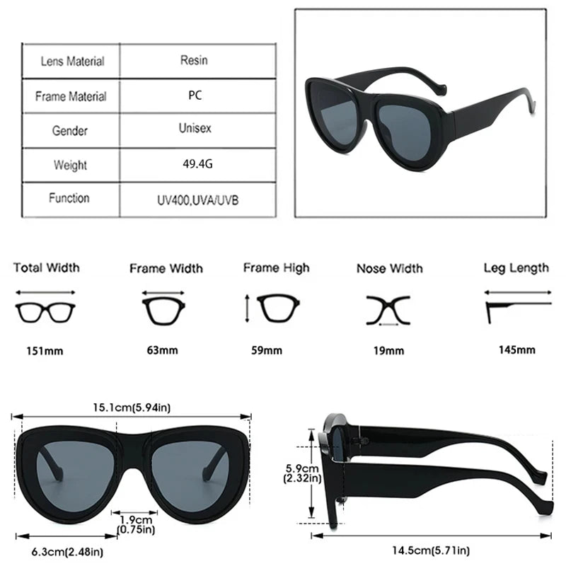 JNPCXI New Oversized Pilot Sunglasses Women Retro Gradient Mirror Shades UV400 Fashion Men Trending Punk Blue Pink Sun Glasses