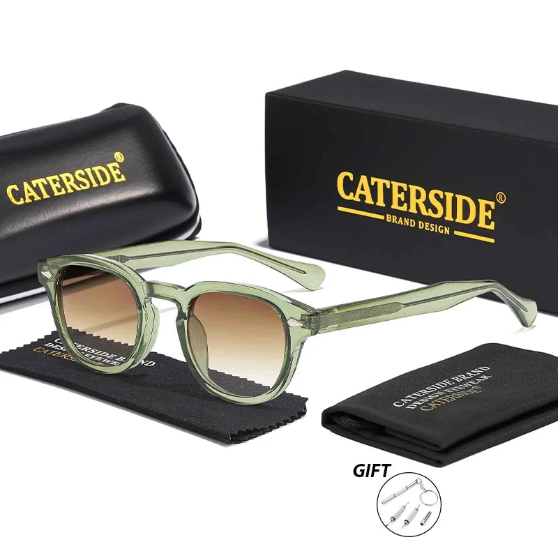 CATERSIDE Retro Small Frame Men's Prescription Sunglasses Punk Brand Design Sun Glasses Women's Party Travel Optical Eyeglasses