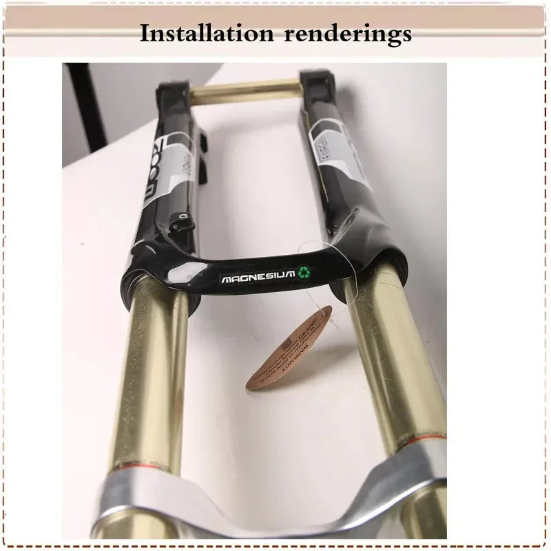 ZOOM 26" MTB Bike Suspension Fork 1-1/8" Aluminium DH680 Bicycle Fork 110*20mm TA Lockout Disc Brake Fork Cycling Parts
