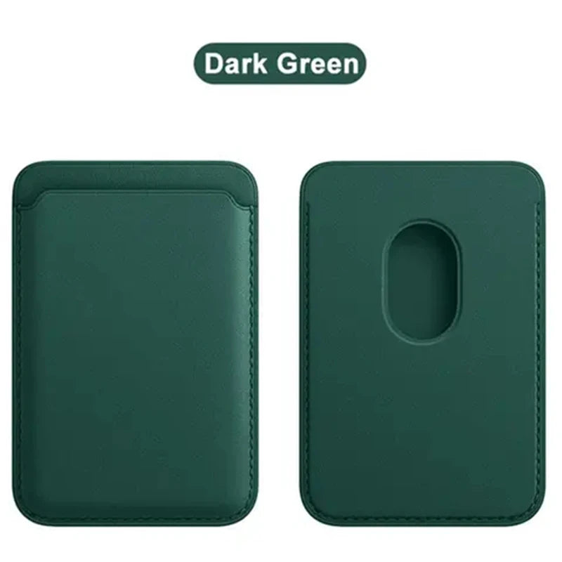 Leather Card Wallet Case iPhone 15 Plus 14 13 12 Pro Max, Strong Magnetic Covers