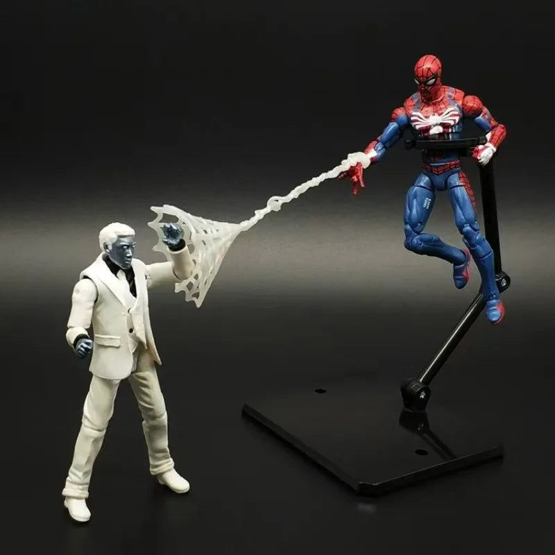 Original Hasbro Marvel GAMER VERSE SPIDER MAN & MISTER NEGATIVE Anime Figures Toy Model Collection