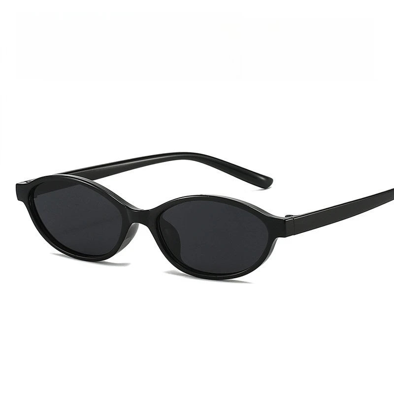 New Retro Oval Small Frame Sunglasses for Women's European and American Instagram Street Photography Sunglasses