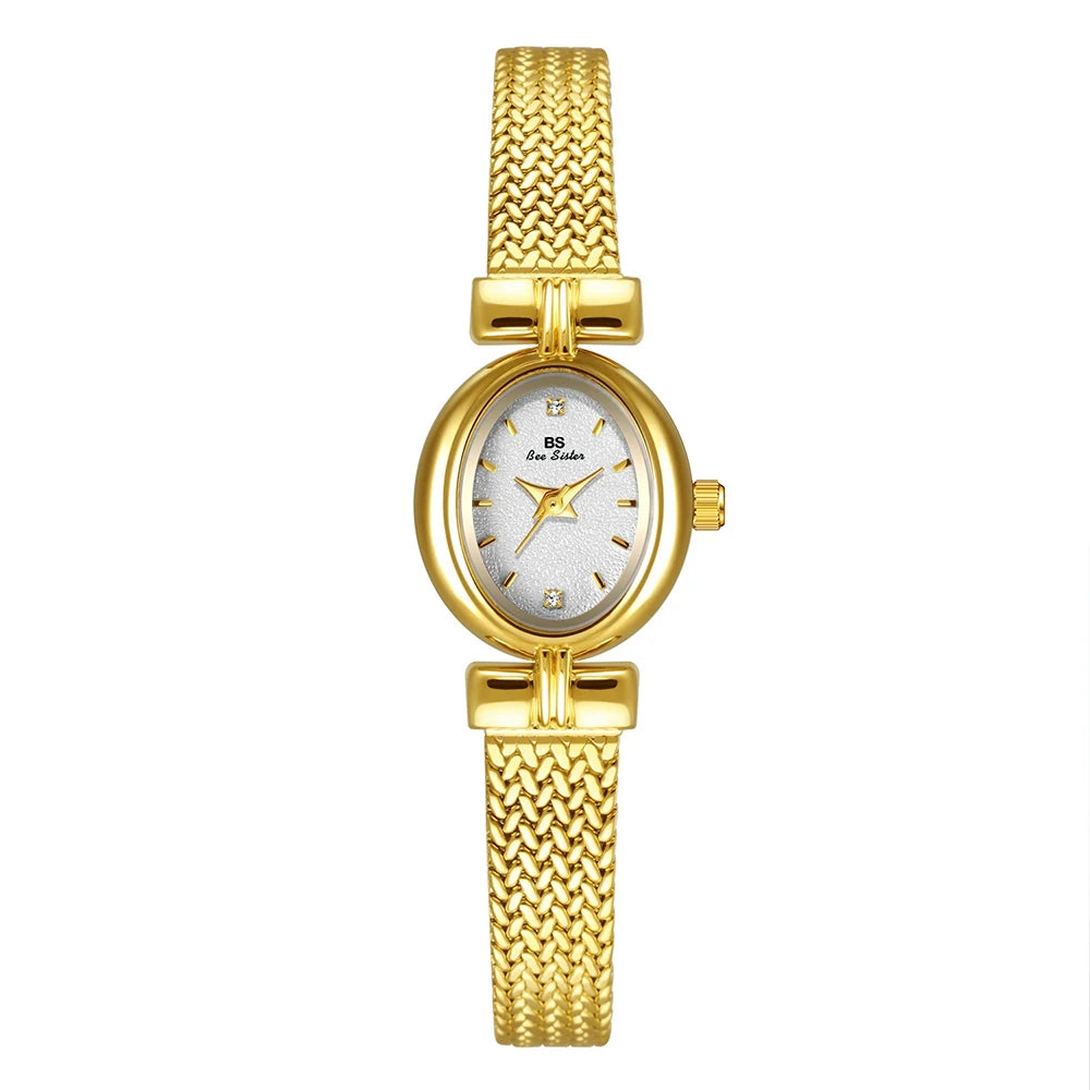 Bee Sister Luxury Woman Watch Casual Temperament Women's Watches Gifts Quartz Alloy Women Wristwatches