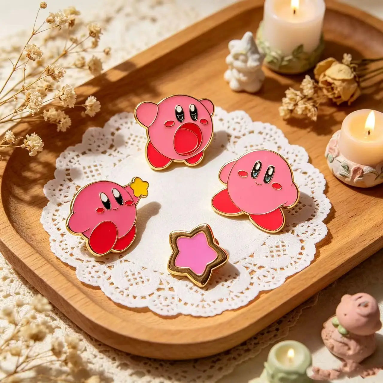 4pcs  Enamel Lapel Pins Set Fashion Jewelry Cartoon Badge Brooch Pin for Women Backpack Jeans Accessories