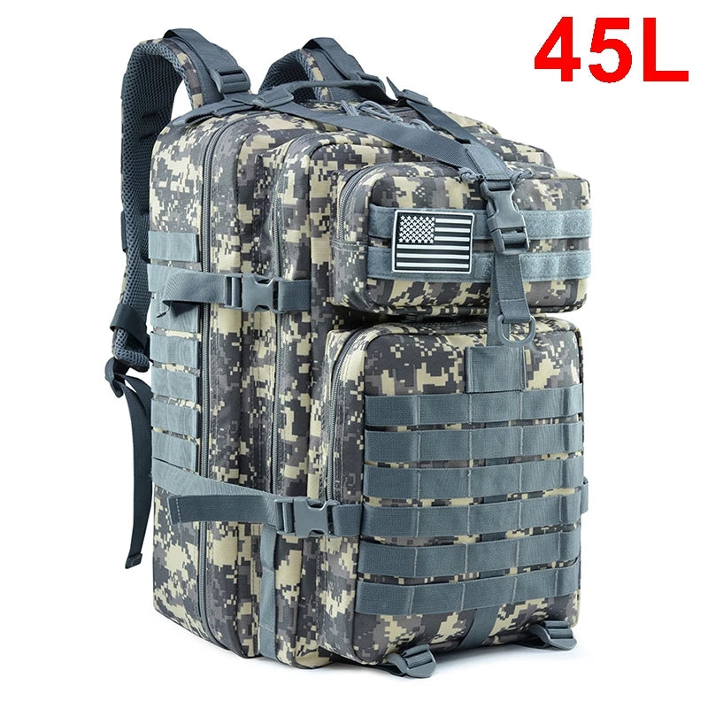 30/50L Tactical Backpack Military Survival Outdoor Molle Assault Pack Hiking Bag