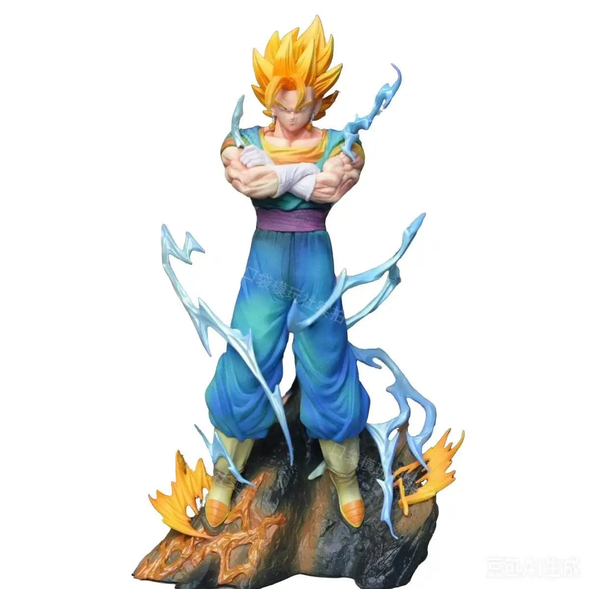 34cm/13.39inch Anime Dragon Ball Z Vegetto Figure Super Saiyan Action Figures PVC Statue Collection Model Toys Gifts