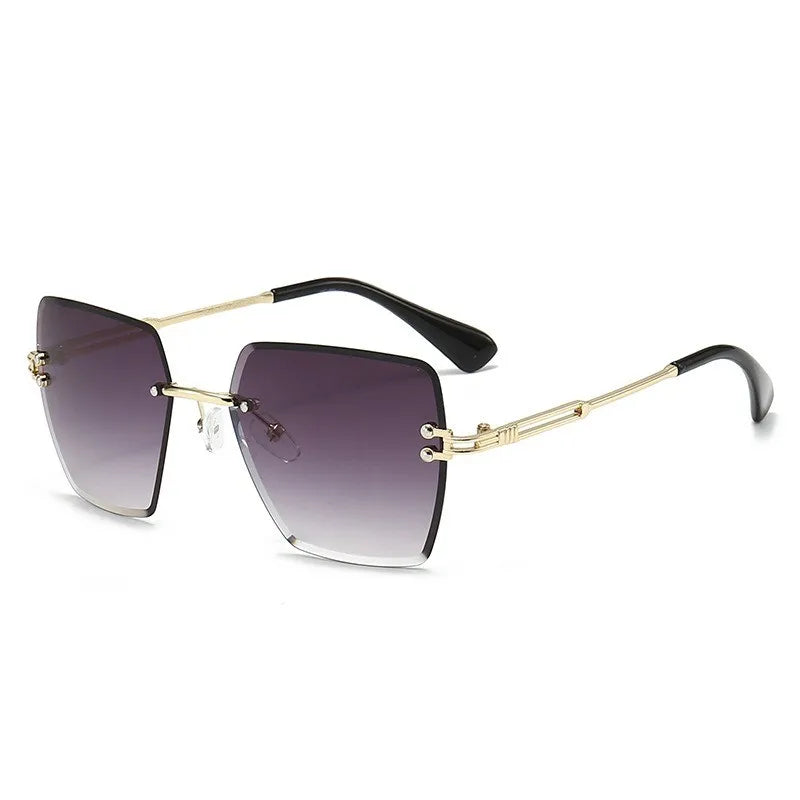 1 Pair of New Gradient Sunglasses Men's Oversized Fashion Decoration Gradient Glasses Women's Perfect Gifts for Family