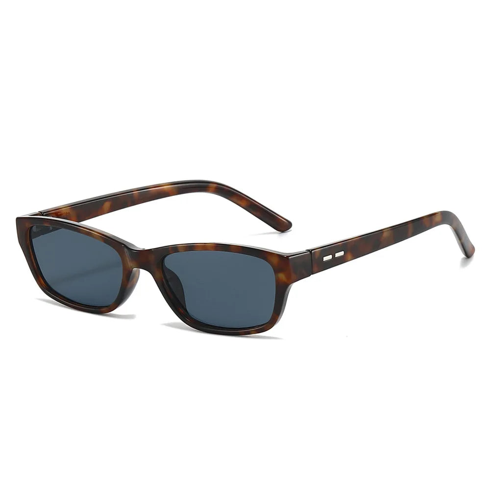 JNPCXI Retro Rectangle Sunglasses Women UV400 Protection Eyewear for Female Male Fashion Punk Sun Glasses Shades