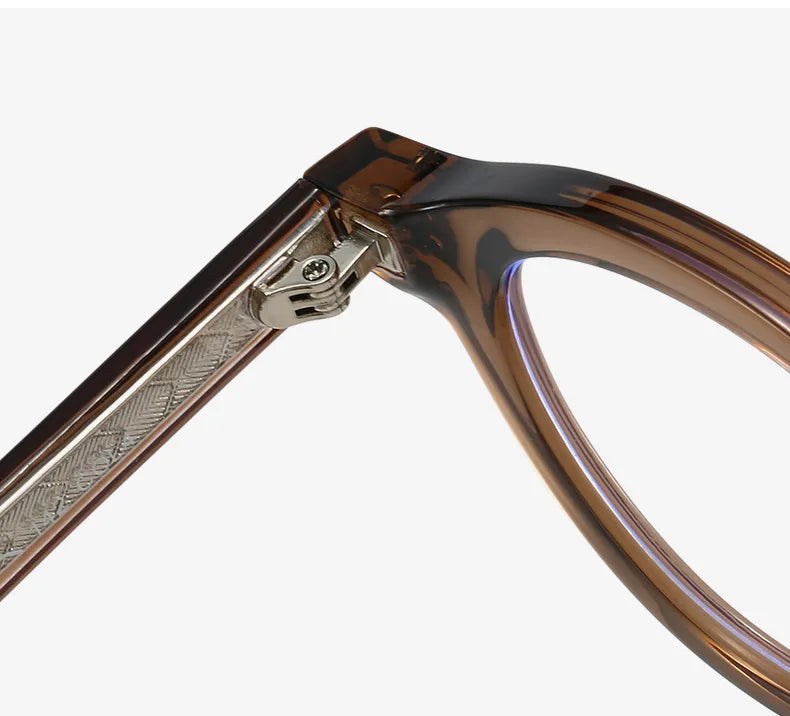 JNPCXI Vintage Round TR90 Glasses Frame Women Leopard Fashion Clear Anti-Blu-Ray Lens Eyewear Men Optical Frame