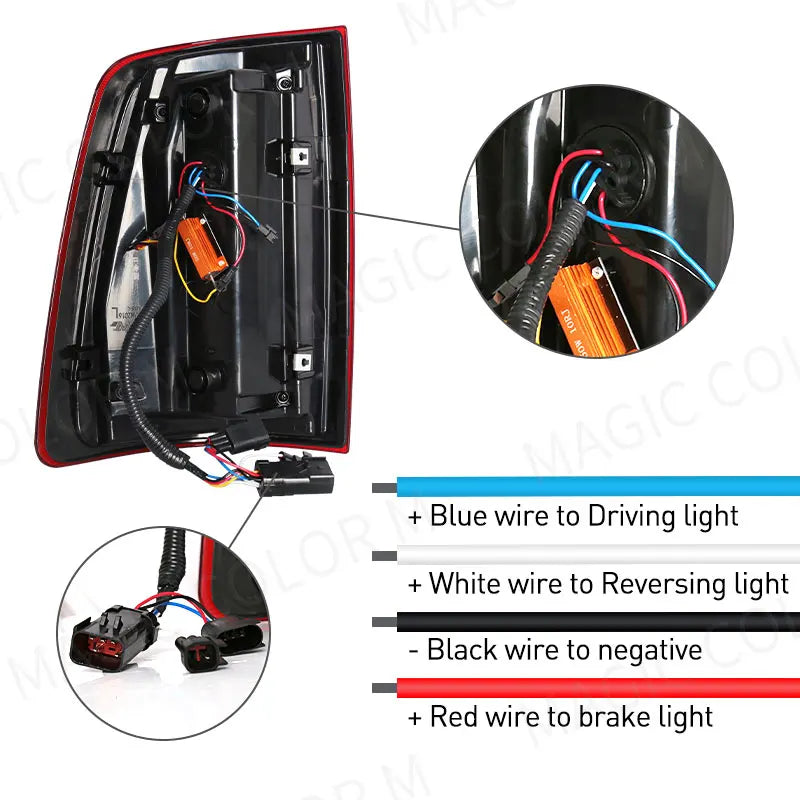 Tail Lamps For Dodge Ram 1500 2500 3500 2009 2010 2011 2012 2013 2014 2015 2016 2017 2018 LED Fog Rear Driving Brake Turn Signal
