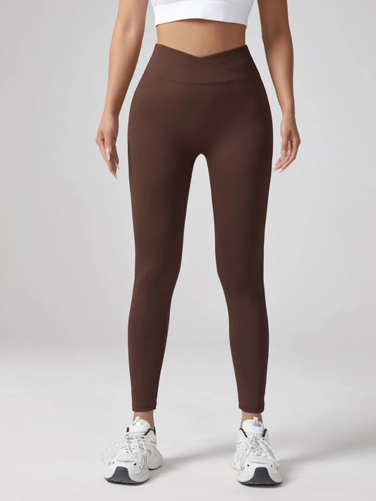 Gym Fitness Workout Nude Soft V Shape Waist Yoga Pants Spandex Push up Booty Scrunch Butt Lift Leggings for Women