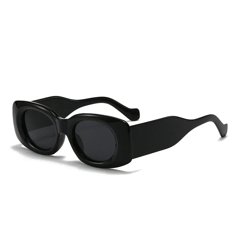 JNPCXI Ins Popular Fashion Square Men Sunglasses Vintage Rectangle Punk Yellow Blue Shades UV400 Women Trending Sun Glasses