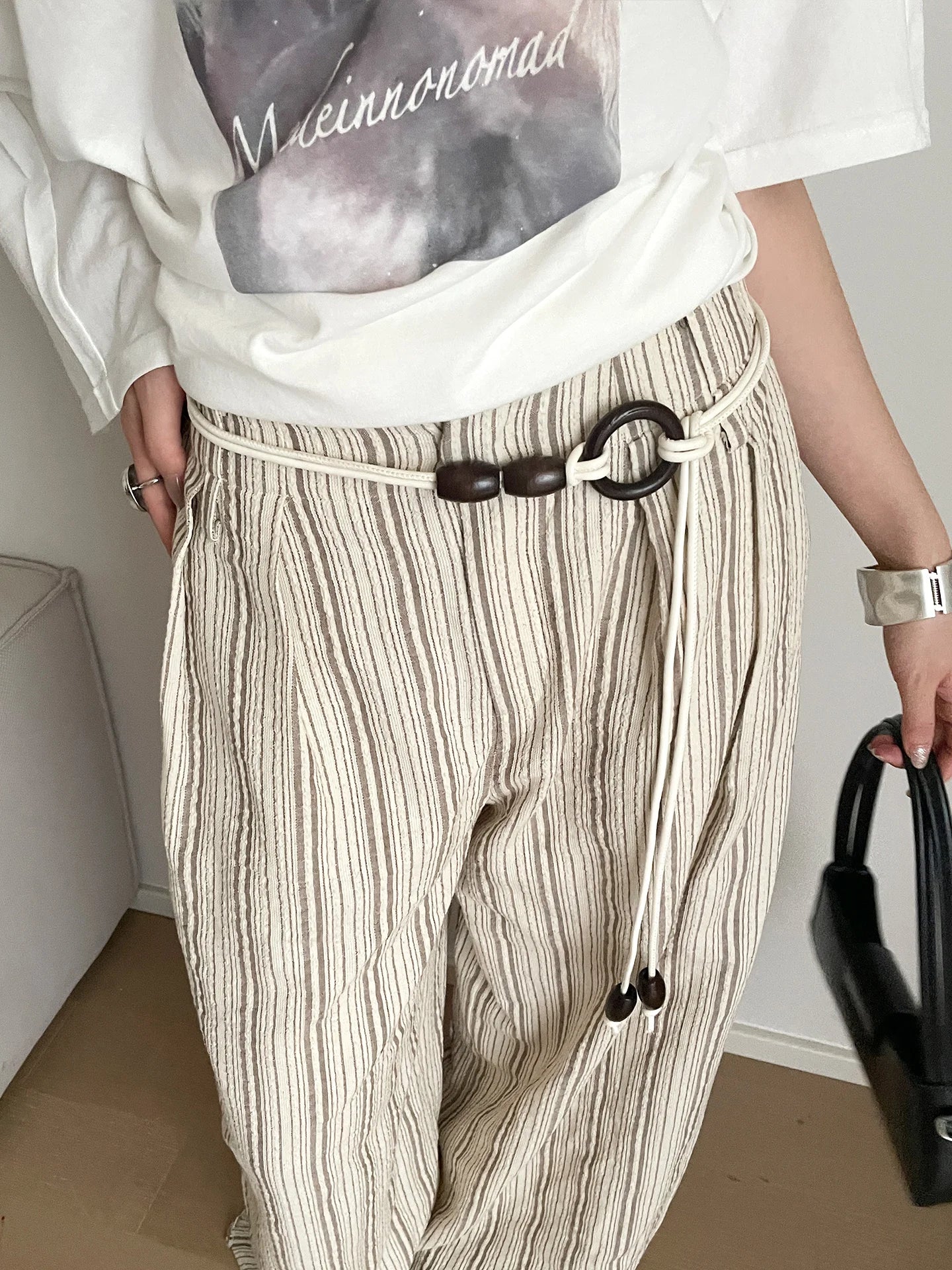 Retro Old Coin Style Neutral Relaxed Knot Belt For Women With Jeans Or Skirts High-End Versatile Waist Accessory