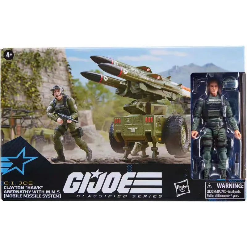 Original Hasbro G.I. Joe Classified Series 182 Clayton Hawk Abernathy with M.M.S. Mobile Missile System Anime Figure Toy Model