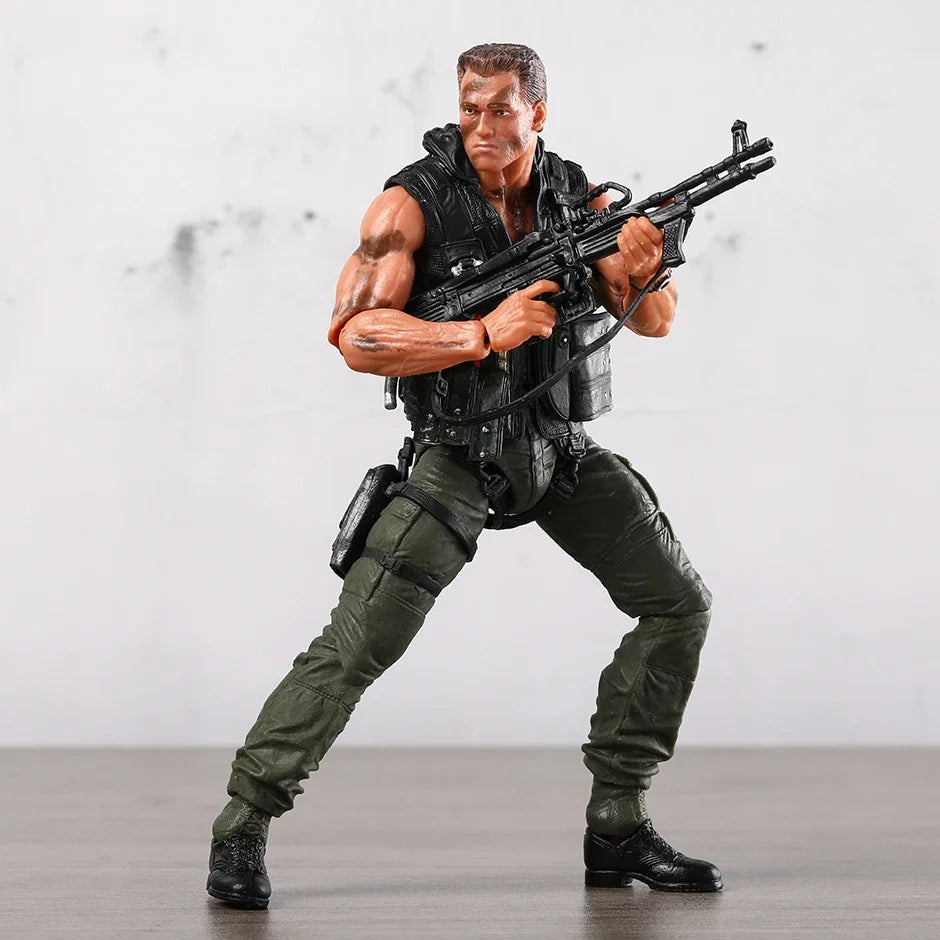 NECA Schwarzenegger Commando Action Figure Model Toys Creative Action Collection