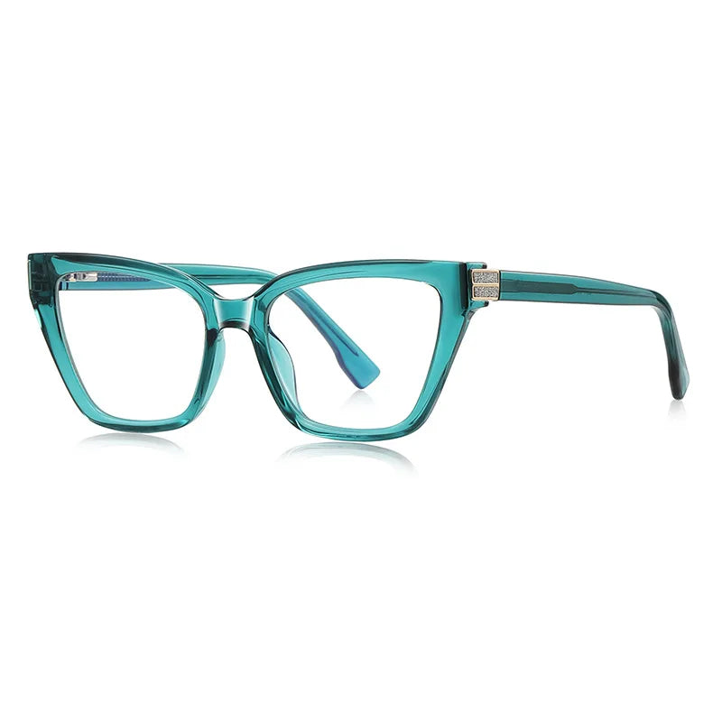 JNPCXI New TR90 Anti-Blue Light Retro Women Glasses Frames Gradient Tea Optical Eyeglasses Frame