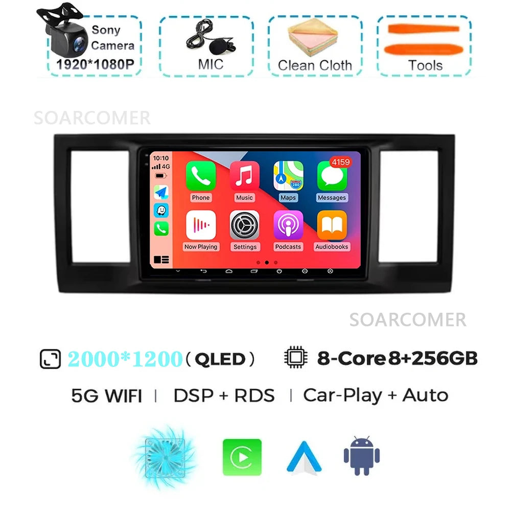 For VW Volkswagen Caravelle 6 T6 2015-2020 GPS DVD DSP Car Radio Multimedia Video Player Android 15 Auto Carplay Navigation
