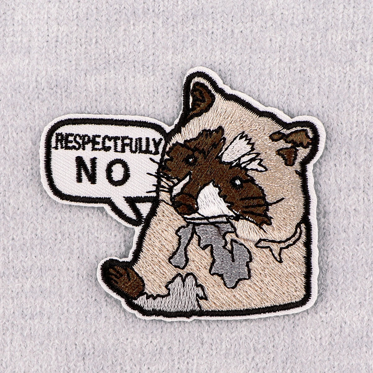 Raccoon Patches For Clothing Cartoon Animal Patches Appliques Iron on Badges Clothes Stickers DIY Sewing Embroideriy Stripes