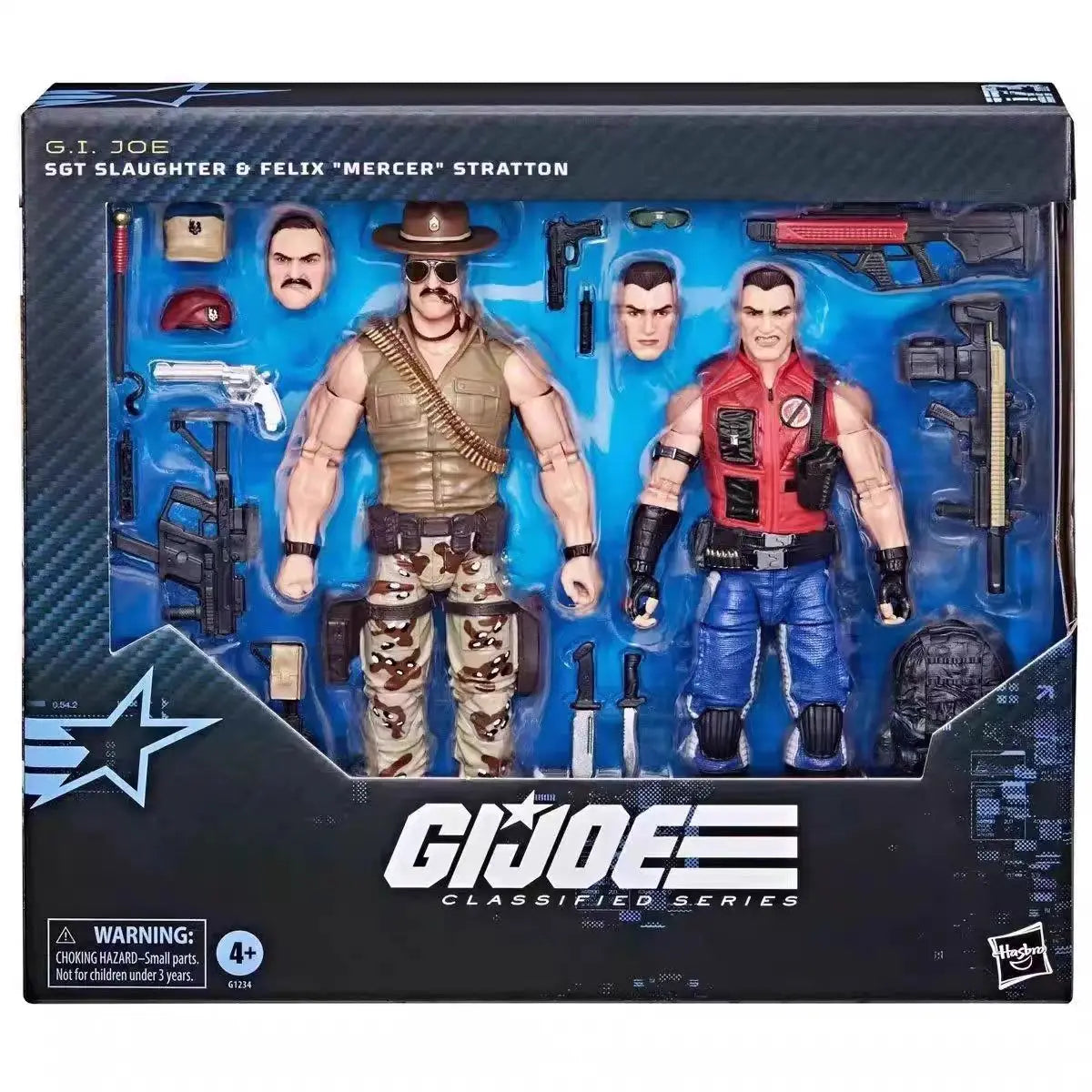 Original Hasbro G.I. Joe Classified Series 173 Sgt Slaughter & Felix 'Mercer' Stratton Action Toy Figure