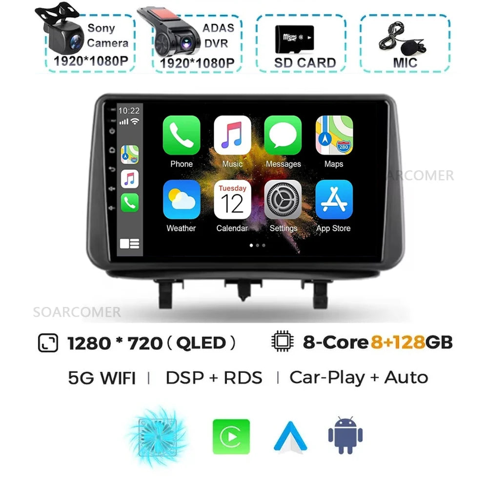 Android 15 For Opel Meriva B 2009-2014 2K QLED Android Car Radio Multimedia Video Player BT AI Voice CarPlay 4G Stereo Head Unit