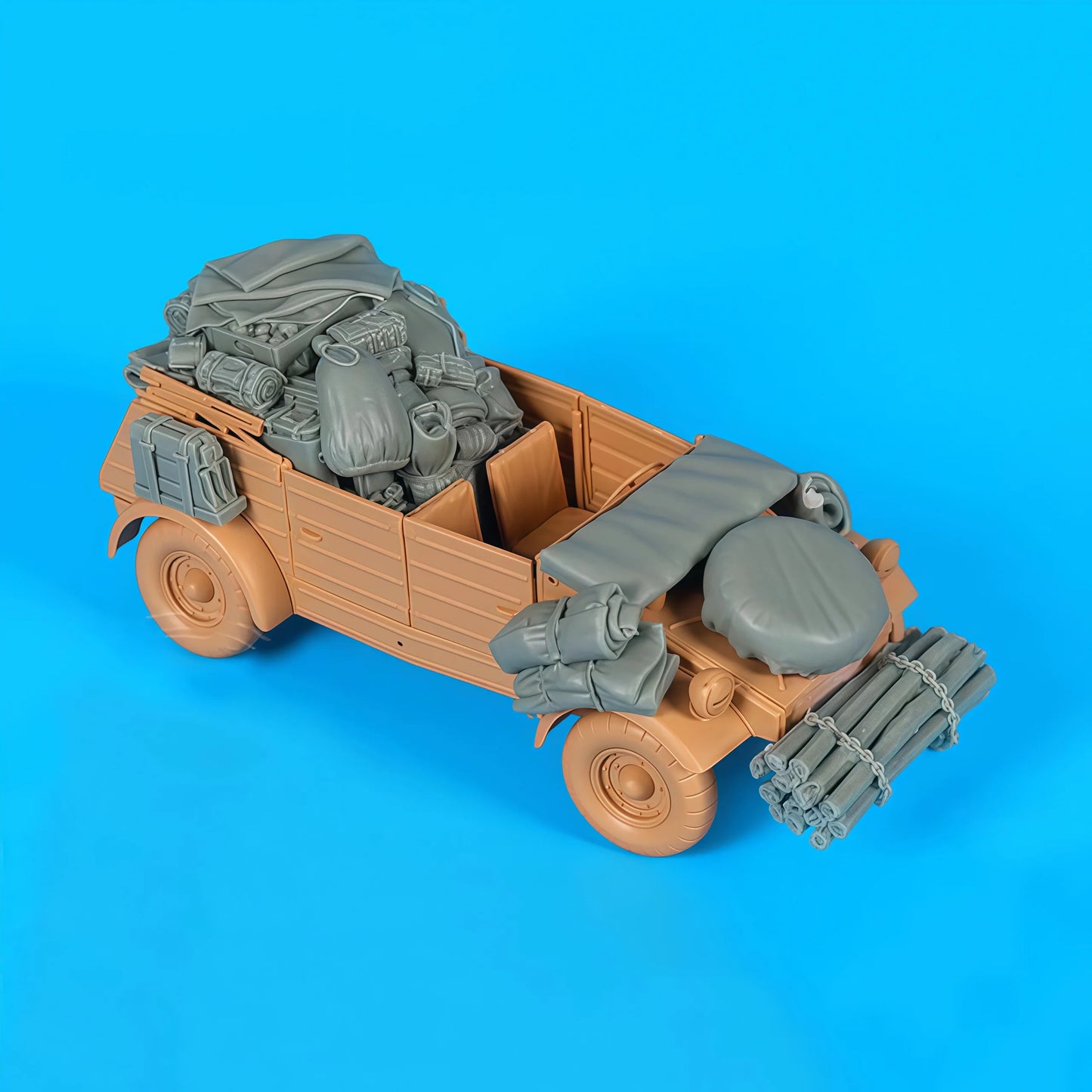 1:35 Cast Resin Model Kit, Tank Parts Pile Up, Gk, Uncolored Model Kit