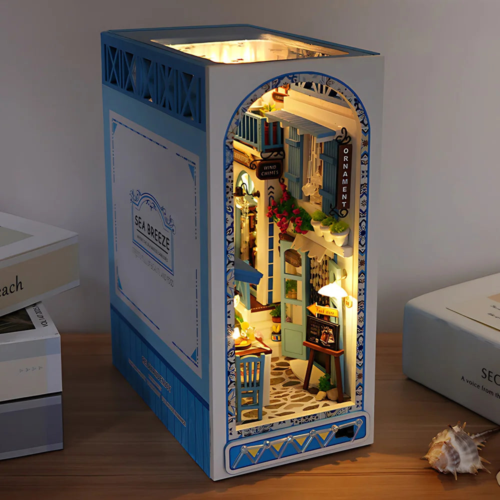 Handmake Interesting 3D Book Nook Kit Creative Wooden Puzzle Home Decoration Miniature Dollhouse Ideal Gift For Adult Kids